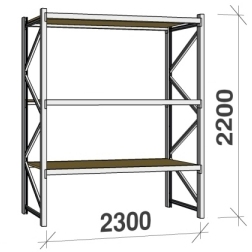 Metallihylly orsilla 2200Hx2300L, UNIVERSAL