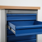 Työpöytä 2000x800 6-osaisella laatikostolla, vinyylipinnoite