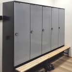 Locker with a bench, 2x300 1900x600x830
