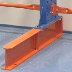 Ulokehylly 1-puolinen 3-pylväinen/12 uloketta 2500Hx3000Lx1000S