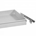 Vetolaatikko 840x420x80 mm työkalukaappiin 71020/71025 Harmaa Ral 7035