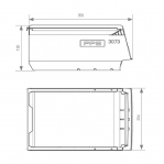 Modular bin 350x206x150mm
