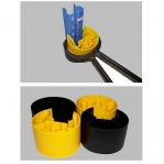 Plastic Upright Protector 156*140*100, Yellow