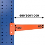 Arm 600mm, 100*60*65*2,0