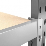 Varastohylly pyörillä 2100x1800x500, 3 orsitasoa lastulevyllä 22 mm MAXI