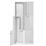 Z-locker 2-doors, H1820*W400*D450 Knocked Down
