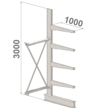 Add On bay 3000x1000x1000,5 levels