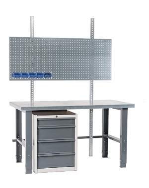 Workstation 1500x800 with steel top