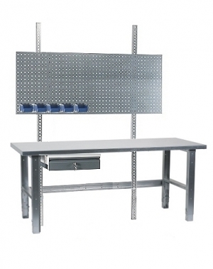 Workstation 2000x800 with steel top
