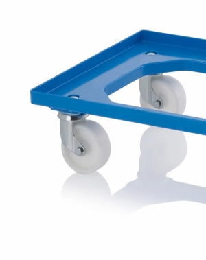 Tray trolley 620x420x168mm, blue