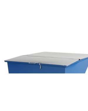 Kansi kippikontille 2500 l, harmaa
