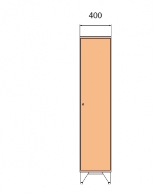 Koulukaappi 1590x400x545
