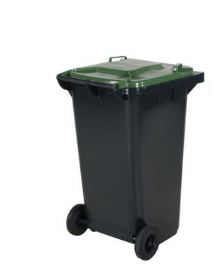 Jätesäiliö 240L, kansi vihreä
