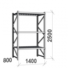 Maxi starter Bay 2500x1400x800 600kg/level,3 levels with steel decks