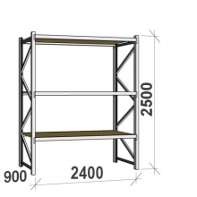 Starter bay 2500x2400x900 300kg/level,3 levels with chipboard