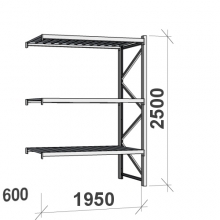 Extension bay 2500x1950x600 440kg/level,3 levels with steel decks MAXI