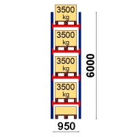 Starter bay 6000x950 3500kg/pallet,5 EUR pallets