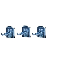 Kaksoiskoukku 100x20 mm, 3 kpl