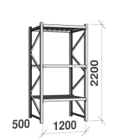 Starter bay 2200x1200x500 600kg/level,3 levels with steel decks