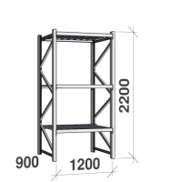 Starter bay 2200x1200x900 600kg/level,3 levels with steel decks