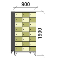Lokerokaappi 24:lla ovella 1900x900x545