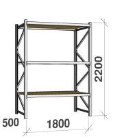 Starter bay 2200x1800x500 480kg/level,3 levels with chipboard