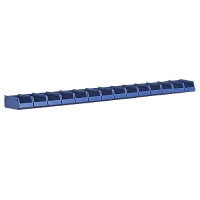 Laatikkokisko seinään/työpöydälle 1500 + 14 ottolaatikkoa 96x105x45