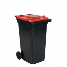 Jätesäiliö 240L, kansi punainen