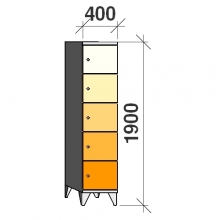 Lokerokaappi 5:lla ovella 1900x400x545